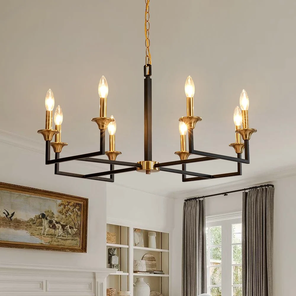 Brass Chandelier Detail